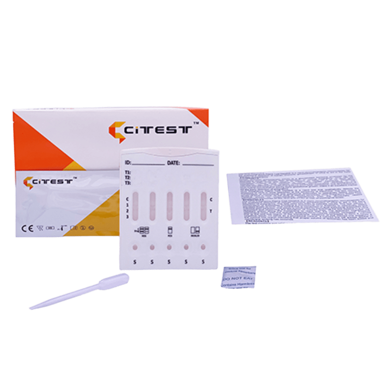 Швидкий тест на 10 видів наркотичних речовин, тест касета (Citest Diagnostics., Inc., DOA-1105)